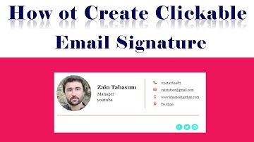 Clickable Email Signature Free Create in 5 Min in Urdu Hindi Tutorial