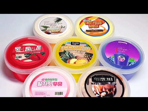 / 슬라임 맛집 후기 / 지글리 물젤리 클리어 샤베트 엘머스 버터 <strong>우드글루</strong> 젤라또 / 슬라임 리뷰 / slime review / 박뮤즈 🍍