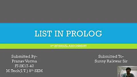 PROLOG - LISTS in PROLOG Programming || LISTS IN PROLOG Programming