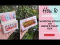 How to assemble window kitkat or reeses treat box updated template by andrinas kreations llc