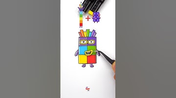 Sprunki Number Block Phase 4  7+8 Mixed Puzzle Paper Craft #shortsvideo #numberblocks #challenge