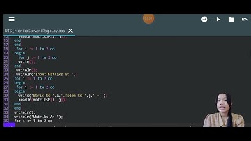 PROGRAM PENJUMLAHAN MENGGUNAKAN ARRAY 2 DIMENSI DENGAN UKURAN 2X2 DALAM PASCAL