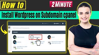 how to install wordpress on subdomain cpanel 2024