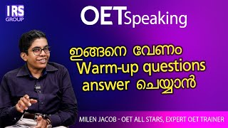 OET Speaking Warm-up Tips and Examples