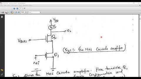 Microelectronic Circuits; MOS Cascode; Class 29 Part 2