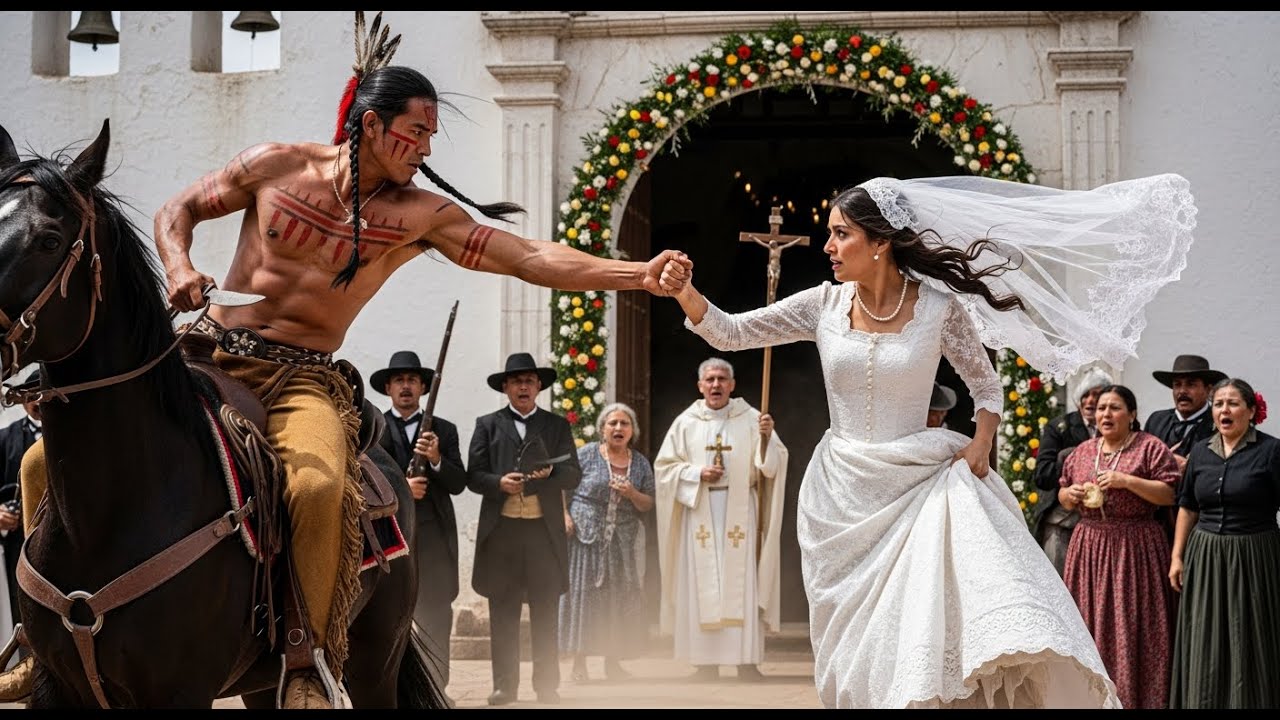 LA PROMETIERON SIN CONSENTIMIENTO, PERO UN GUERRERO APACHE LLEGÓ A CABALLO Y SE LA LLEVÓ ANTE TODOS