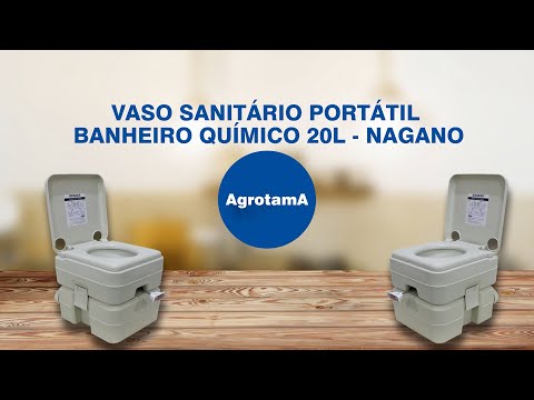 Vídeo de Vaso Sanitário Portátil Banheiro Químico 20l