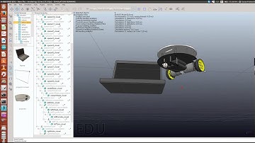 V-REP simulation of a simple mobile robot