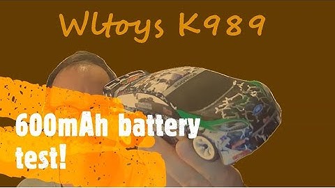 Wltoys k989 600 mAh battery upgrade