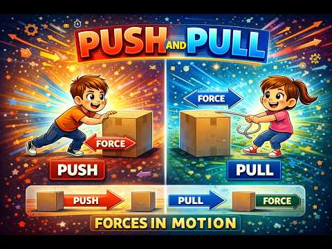 Push and Pull for Kids 🚀 | Learn Forces in Fun Way #pushandpull #scienceforkids #learning