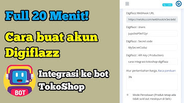 Cara integrasi bot telegram TokoShop PPOB ke Digiflazz