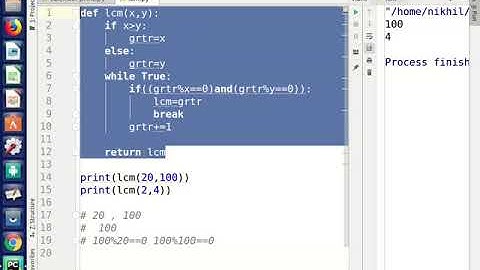 how to find lcm in python  using function and awesome algorithm