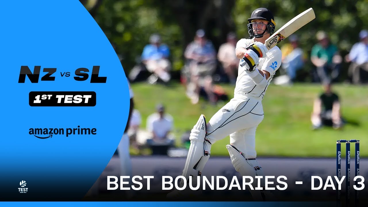 NZ vs SL | 1st Test: Day 3 - Best Hits of the Match 🏏 | Prime Video ...