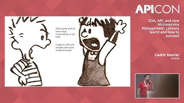 APICON 2018 Keynote | SOA, API and now Microservice Management