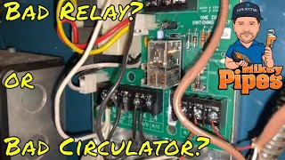 Blown Taco SR501 Switching Relay  How to Test Resistance on Taco 007 Circulator