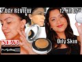 2 DAY WEAR DAY *NEW* MAC CREAM TO POWDER FOUNDATION *oily skin* | MagdalineJanet