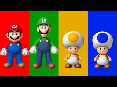 New Super Mario Bros Wii - All Characters
