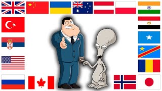 American Dad and Roger in Different Countries