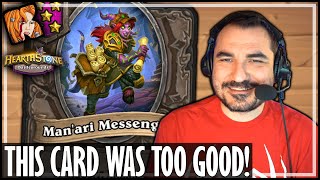 THIS IS WHY THEY NERFED MAN’ARI MESSENGER! - Hearthstone Battlegrounds Duos