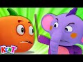 Five cute fruits jumping on the bed  fun nursery rhymes  kids songs kenttheelephant 