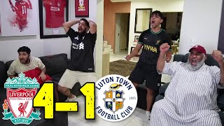 LIVERPOOL vs LUTON (4-1) LIVE FAN REACTION!! LIVERPOOL GO 4 POINTS CLEAR AFTER SURVIVING LUTON TEST!