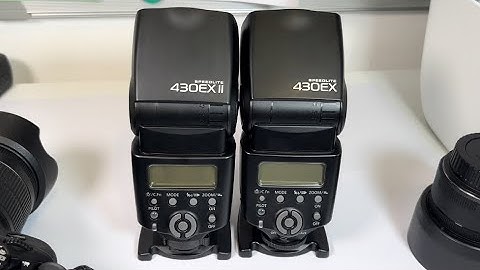Canon 430ex vs Canon 430ex ii speedlite flash comparison and review