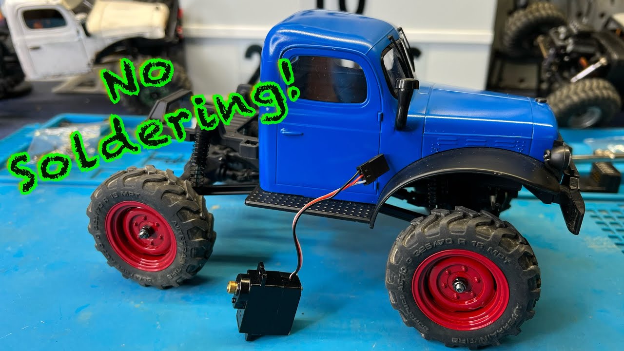 FCX24 Servo Connector Swap with no Soldering! Shorten your wires or change connectors EASILY!