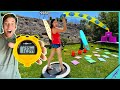 WE TURNED MY HOUSE INTO A TRICK SHOT OBSTACLE COURSE! *American Ninja Warrior*