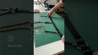 The Chain Harness x Gold Hardware #leatherharness #leatherfashion #womenharness #fashionharness