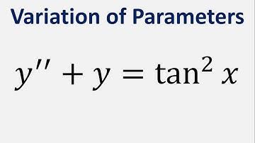 Differential Equation Variation of Parameters y