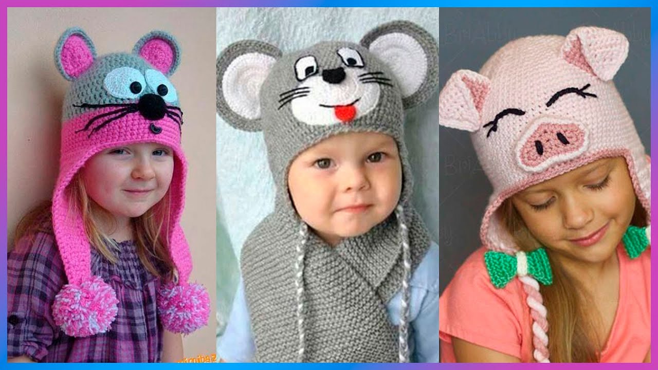 Prefacio hasta ahora no relacionado Divertidos gorros tejidos a crochet para niños - YouTube | Gorros tejidos a  crochet, Gorros tejidos de niña, Sombreros tejidos para niños