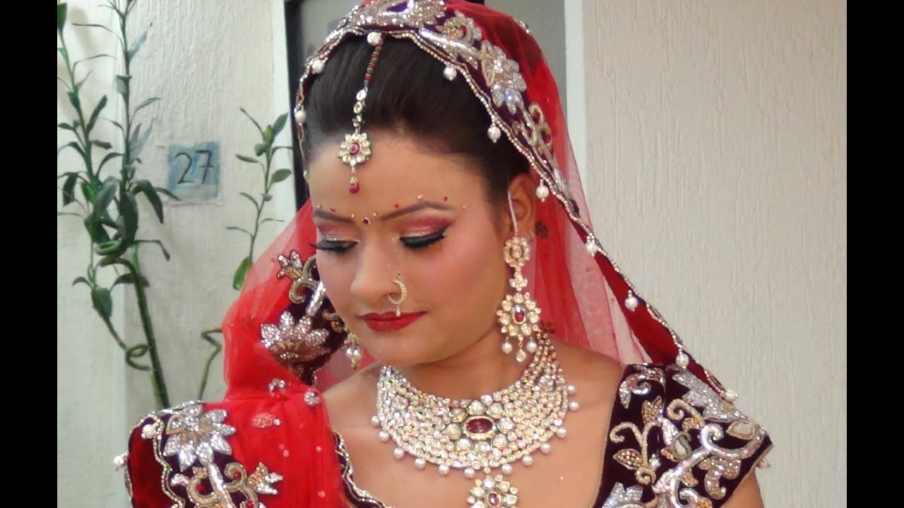 Indian Bridal Makeup - Traditional Indian Look - YouTube