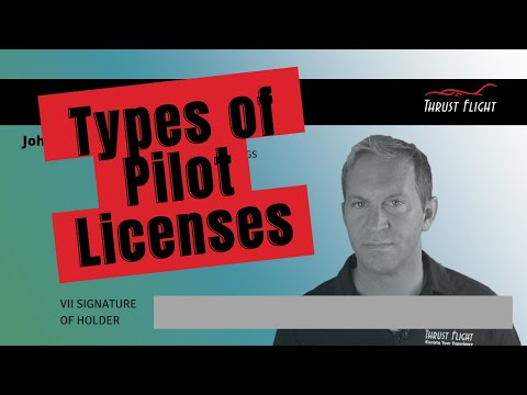 Types Of Pilot Licenses