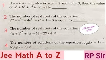 If a+b+c=1, ab+bc+ca=2 and abc=3, then the value of a^4+b^4+c^4 is equal to........