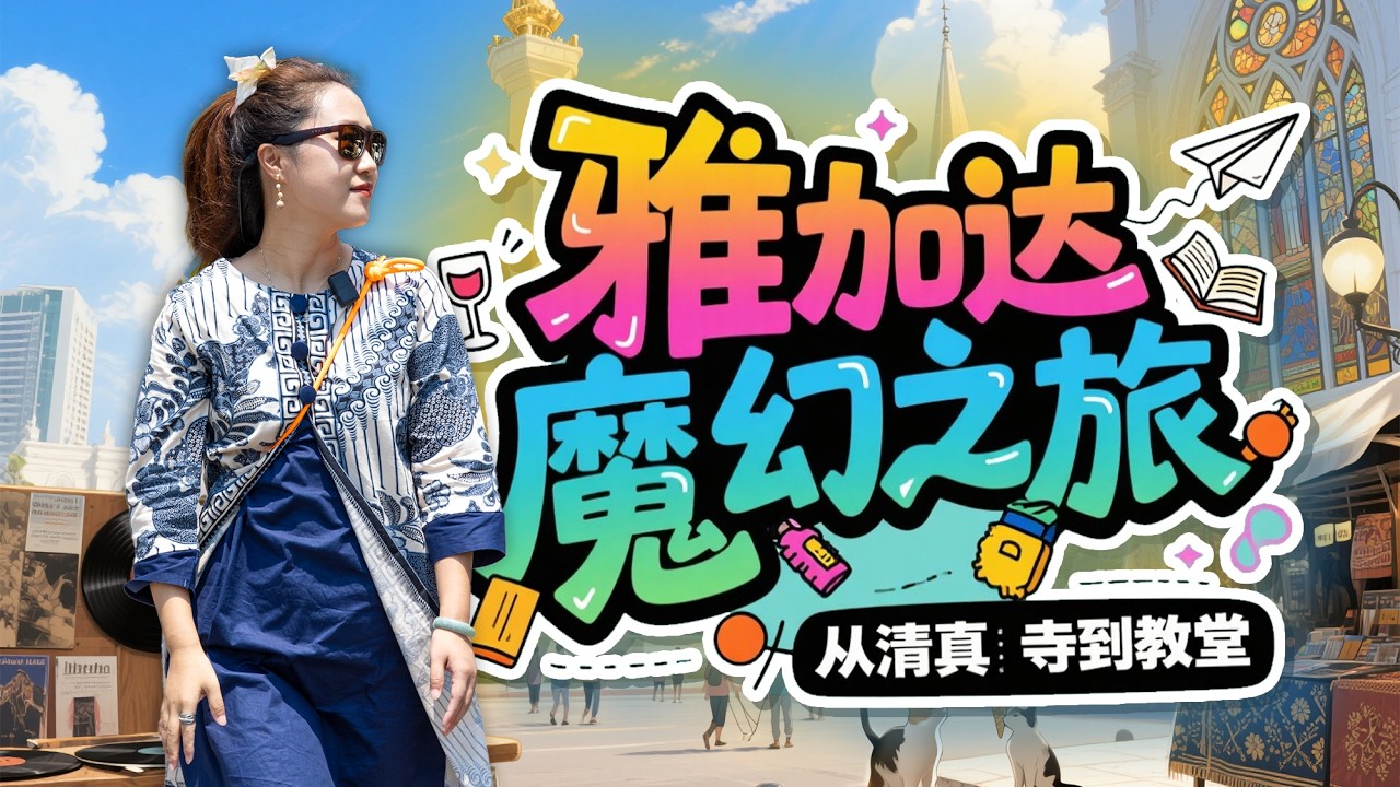 印尼🇮🇩雅加达🏛️魔幻之旅 从清真寺到教堂 从荷兰老建筑到Blok-M市场 殖民老城夜宵便宜到哭