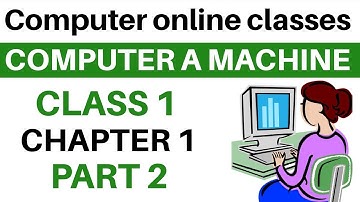 ONLINE CLASSES || COMPUTER || CLASS 1 || CHAPTER 1 || PART 2 || COMPUTER A MACHINE