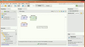 Membuat atau menghitung data training dan data testing menggunakan aplikasi rapid miner