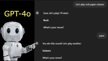 Playing Rock Paper Scissors with GPT-4o