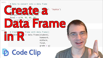 How to Create a Data Frame in R