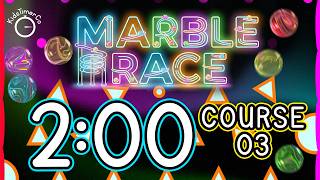 2 Minute Timer for Kids Classroom | Neon Marble Run Visual Timer ✨🎱