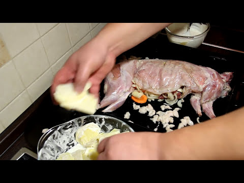 Кролик в духовке в сметанно-горчичном соусе. Очень вкусный рецепт Кролика