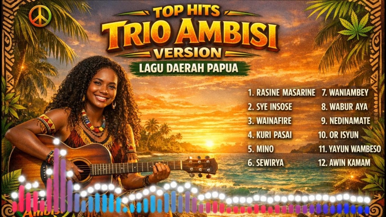 [🌴] TOP HITS TRIO AMBISI version, LAGU DAERAH PAPUA - Reggae Cover 💯 | Chill Vibes | 🎵