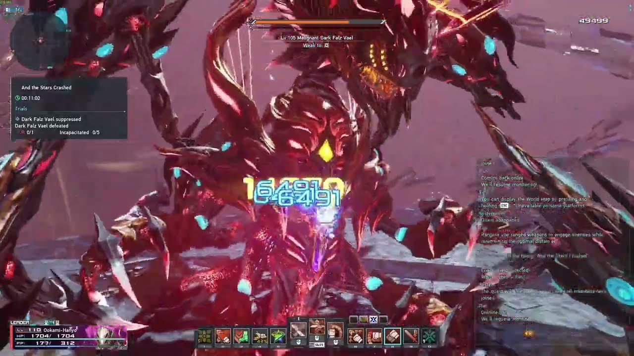 [PSO2:NGS] Malignant Dark Falz Vael | Solo Clear | Fi/Sl | 