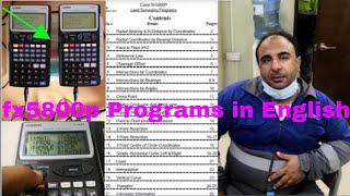 How Write Program or Transferring Data between fx-5800P & get programs pdf in English - YouTube