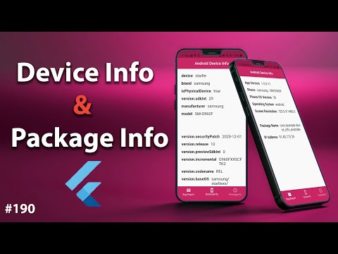 Flutter Tutorial - Get IP Address, Phone Version & App Version - Device Info & Package Info