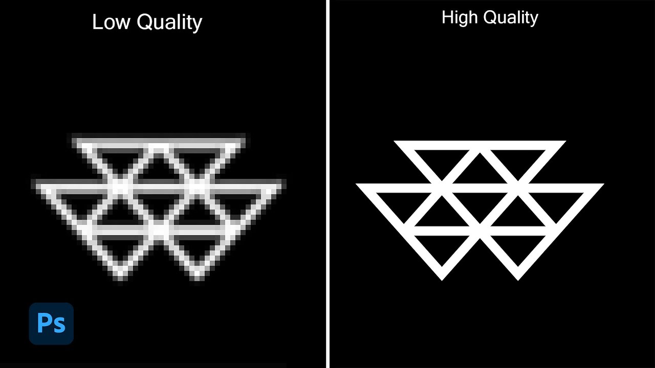 Convert a Low Resolution Graphic into a High Resolution Graphics | photoshop tutorial