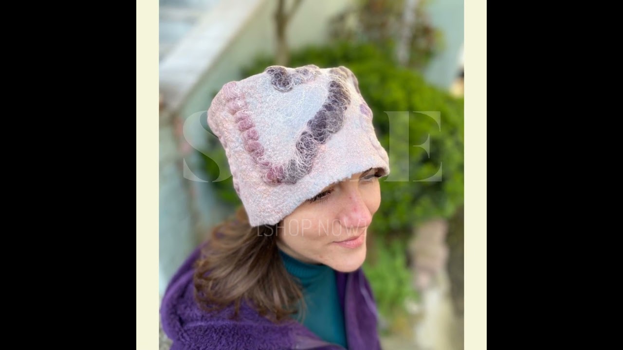 The Rope Theme, Merino Wool Viscose Felt Beanie Hat - Fall/Winter Hats | By Favbrella