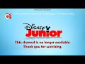 Disney Junior Pampanga Continuity 1 October 2021 Feed Closing Shut Down At 12 00am 