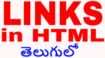 how to insert a link in html in telugu