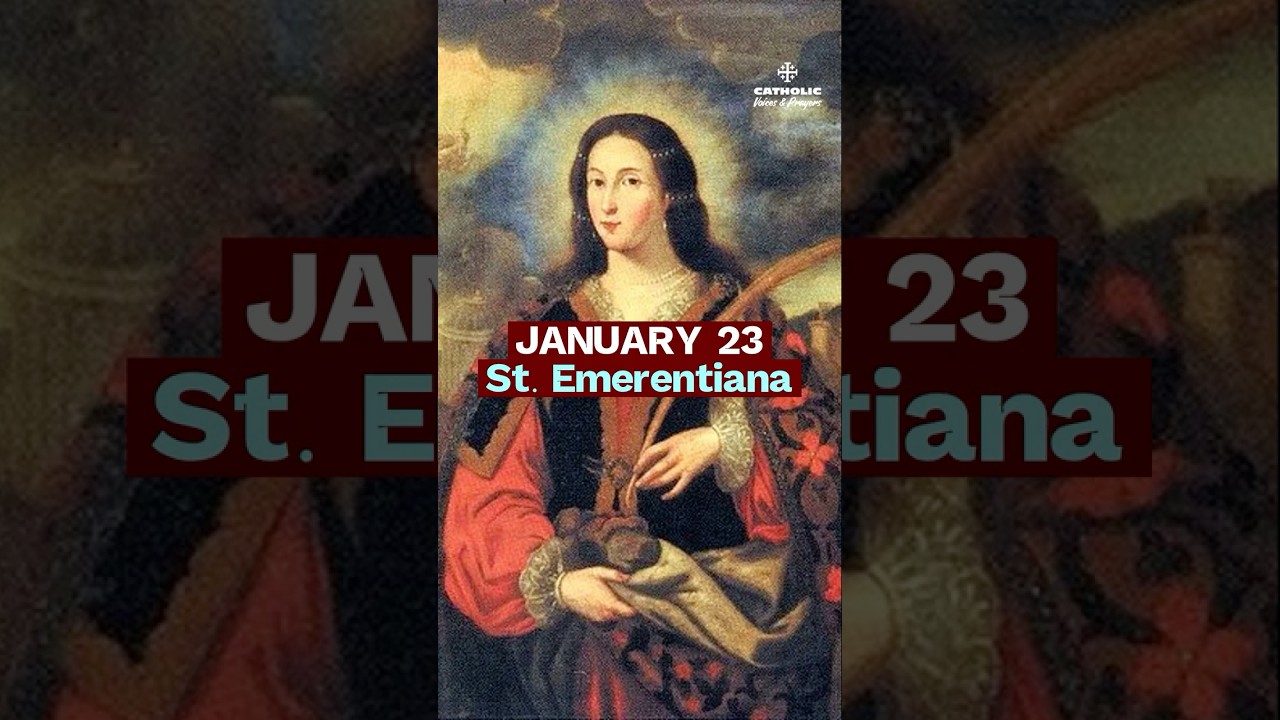 The Saint Martyred While Praying | St. Emerentiana (Jan 23)